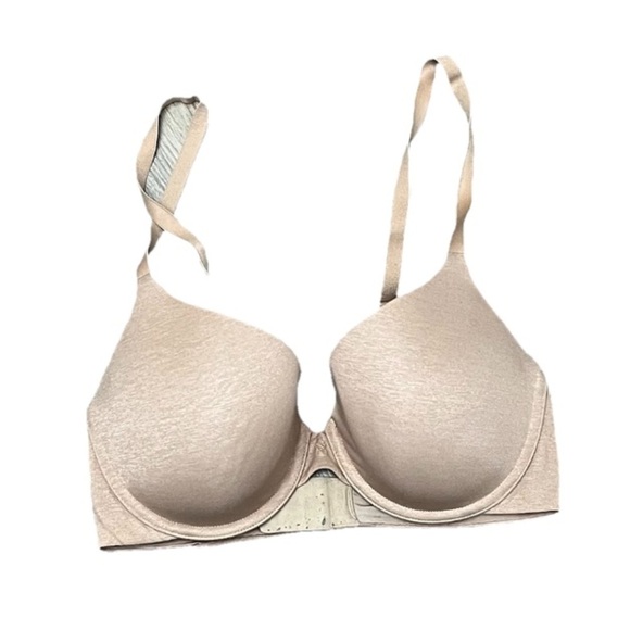 Victorias Secret 34D Bra Tan Uplift Beige Demi Underwire Back Closure Bra - Picture 1 of 6